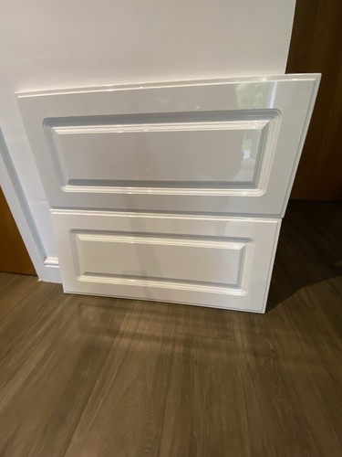 Gloss white kitchen - white, drawer