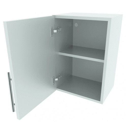 450mm single wall unit white - single,