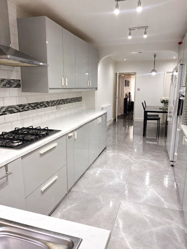 Modern grey white - modern, high