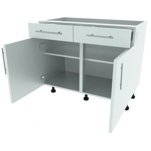 1000mm drawer line double base - drawer,