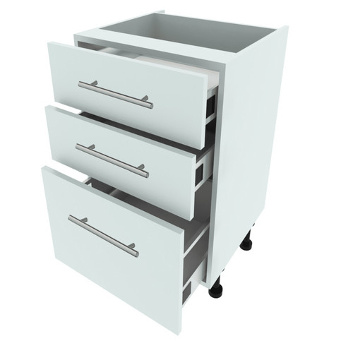500mm drawer single base - 3-drawer,