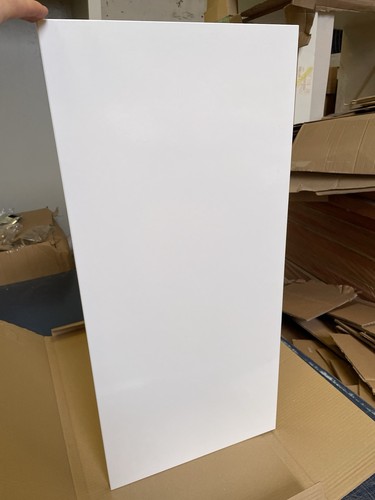 White gloss wall end panels - white,