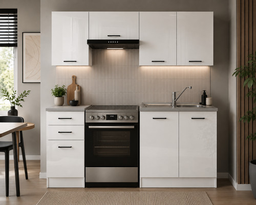 Kitchen cabinets white - white, 5