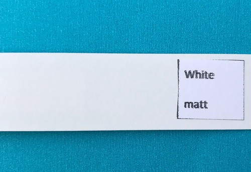White melamine iron edging - iron, on